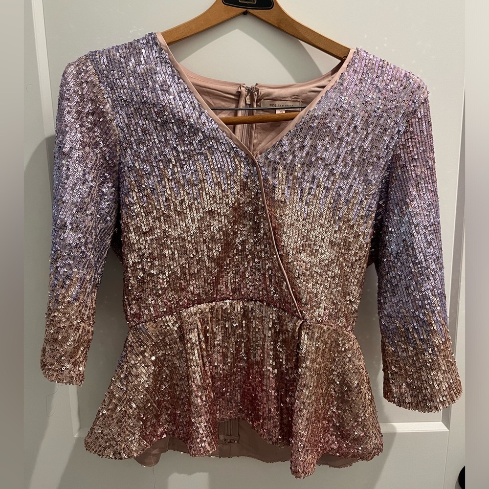 Sequin blouse (pink/purple)